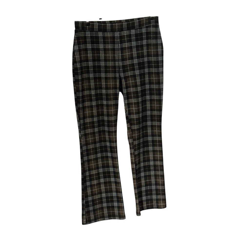No Boundaries Plaid Flare Pants Juniors XL 15 - 17 Y2K Grunge Emo NOBO Concert